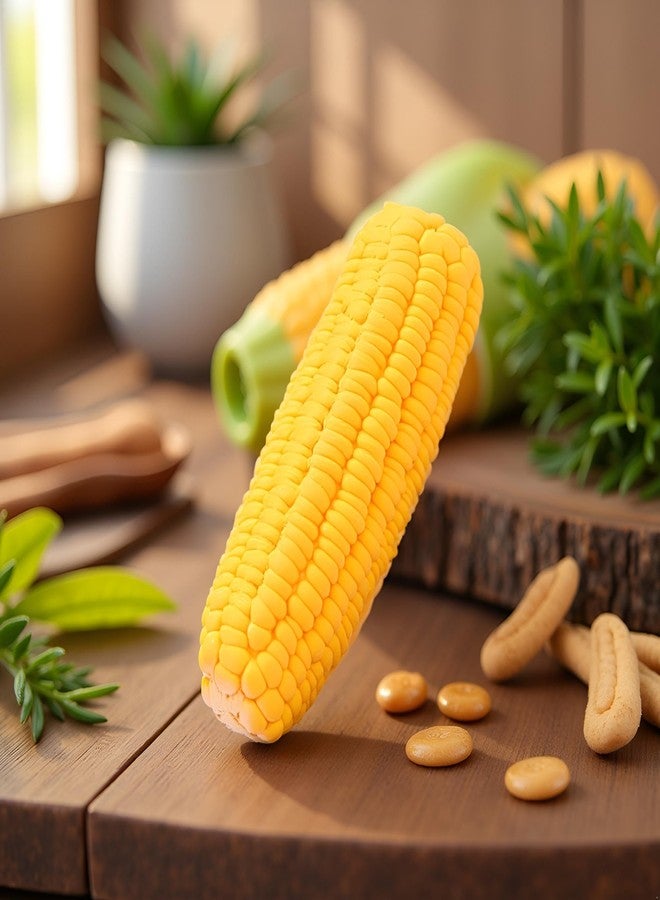 Sluswallow Pet Dog Puppy Latex Corn Shape Squeaky Bite-Resistant Interactive Play Chew Toy Pet Supplies Dog Toy Corn, Toys Aggressive Chewers for Small/Medium/Large - Image 5